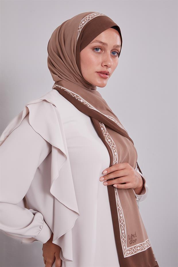 Latte Örgü Desen Medine İpeği