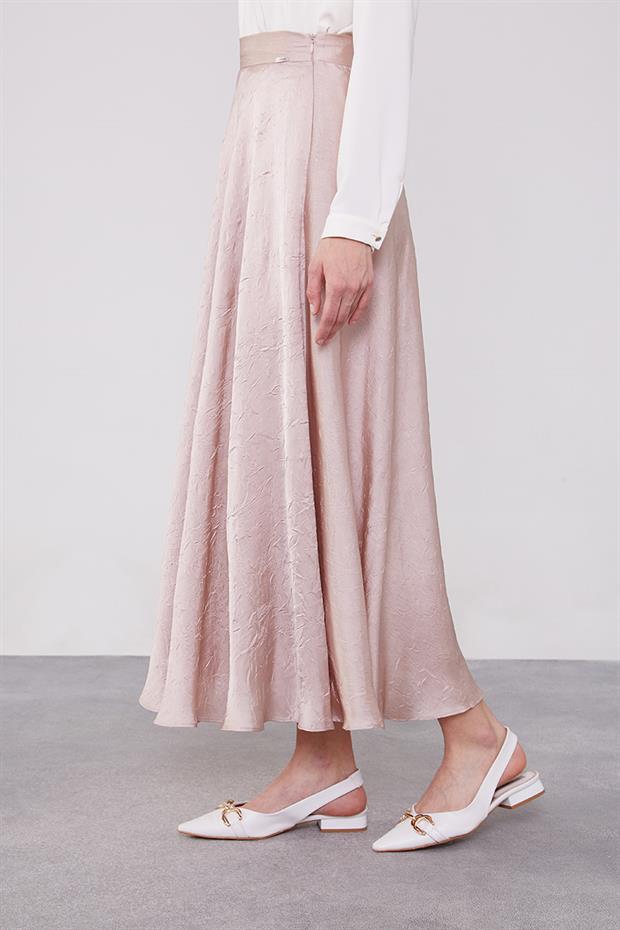 A.Pudra Kraş Saten Etek