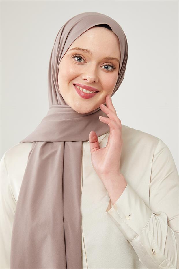 Açık Leylak Düz Desen Elegance Şal