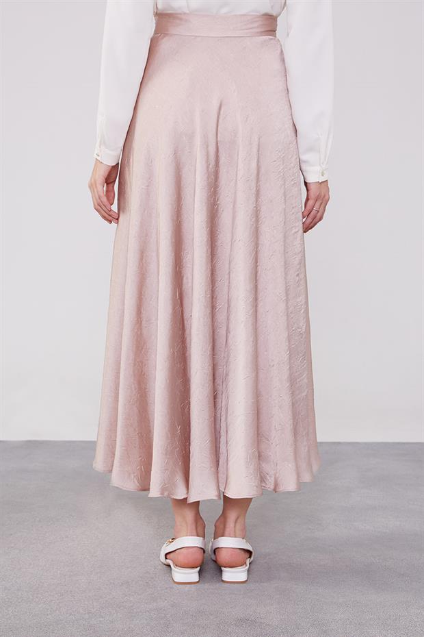 A.Pudra Kraş Saten Etek