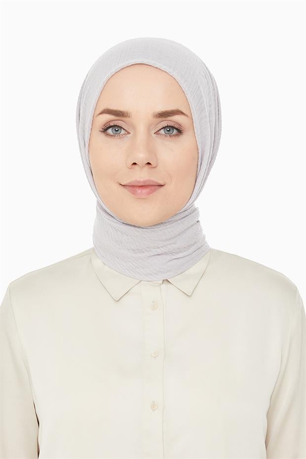 Açık Gümüş Bürümcük Şal