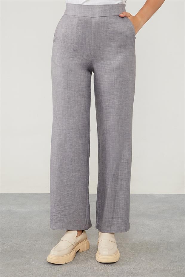 Antrasit Yakası Taş İşlemeli Ceket Takım