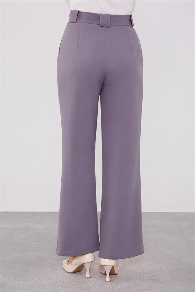 Antrasit Çift Pileli Kumaş Pantolon