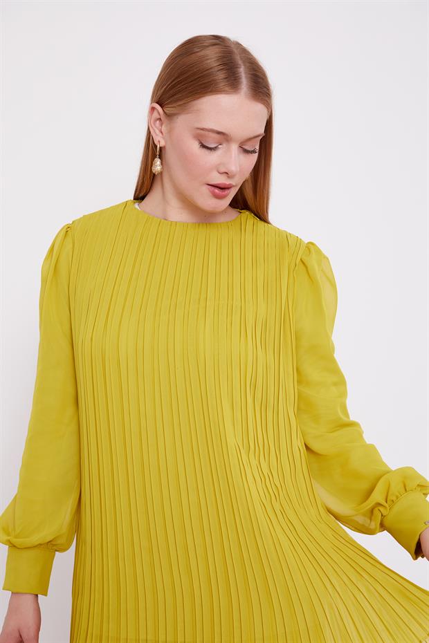 Asit Piliseli Şifon İkili Takım