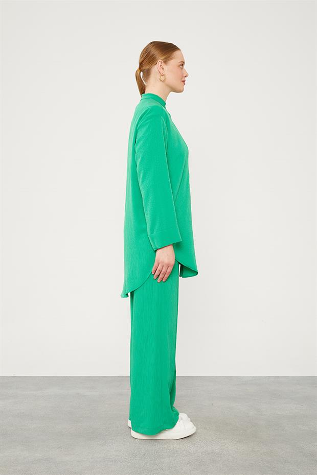 Benetton Hakim Yaka Piliseli İkili Takım