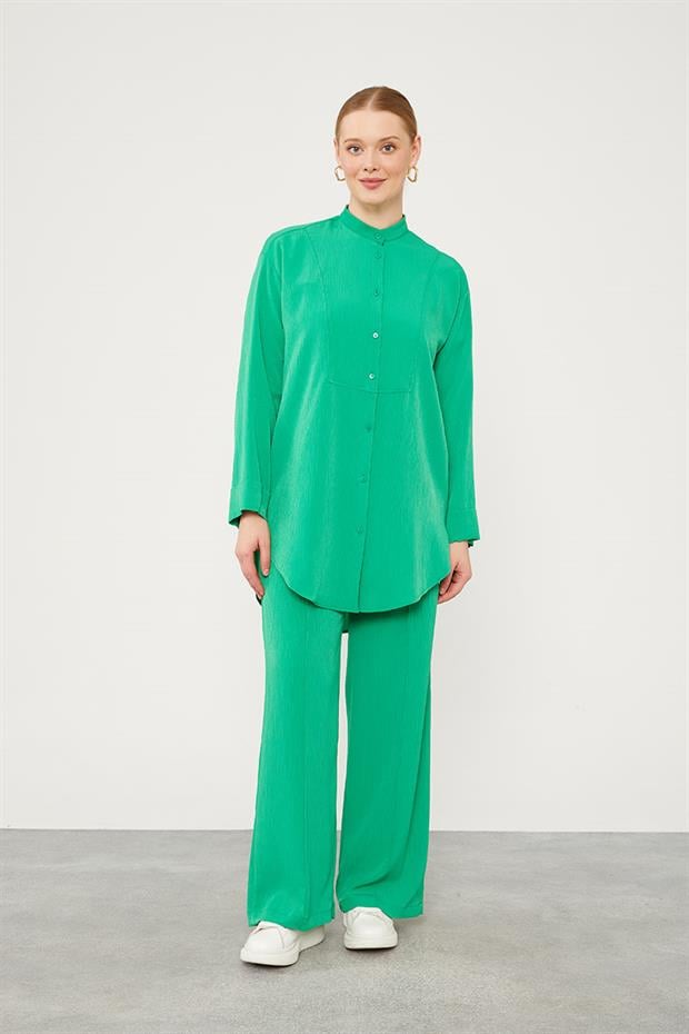 Benetton Hakim Yaka Piliseli İkili Takım