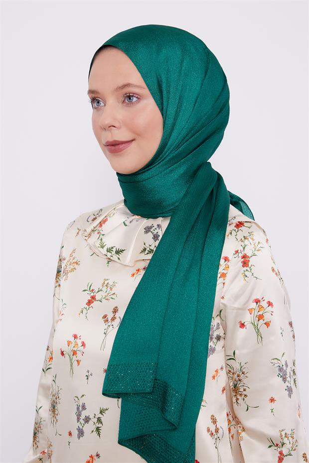 Benetton Kalın Şerit Diamond Şal