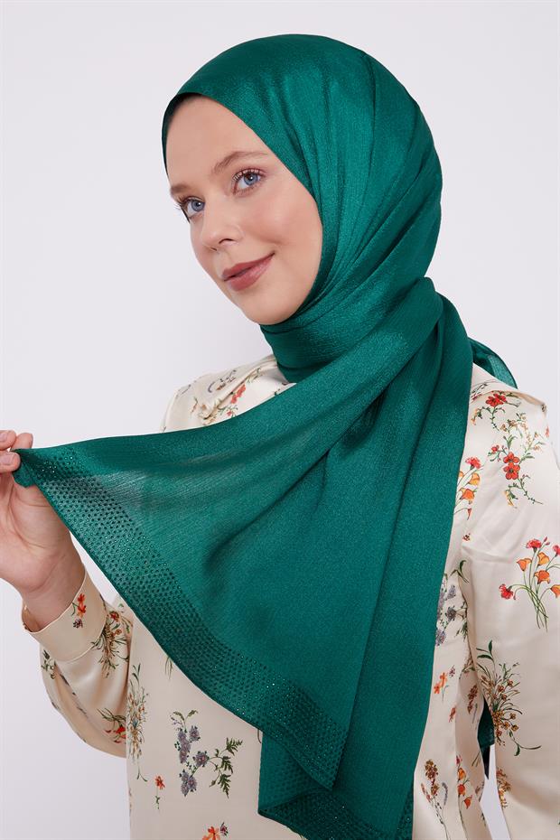 Benetton Kalın Şerit Diamond Şal