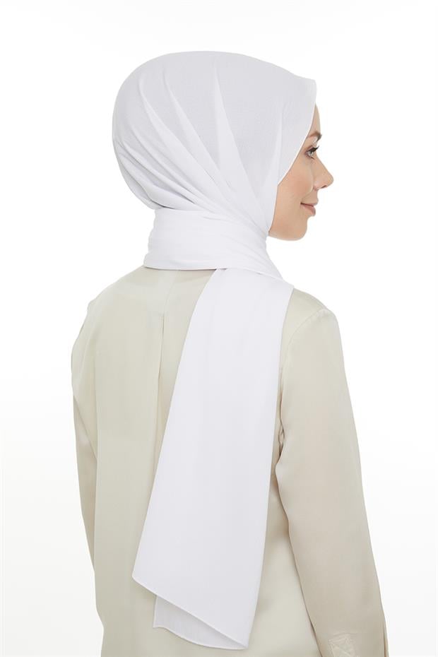 Beyaz Atlantis Simli Şal