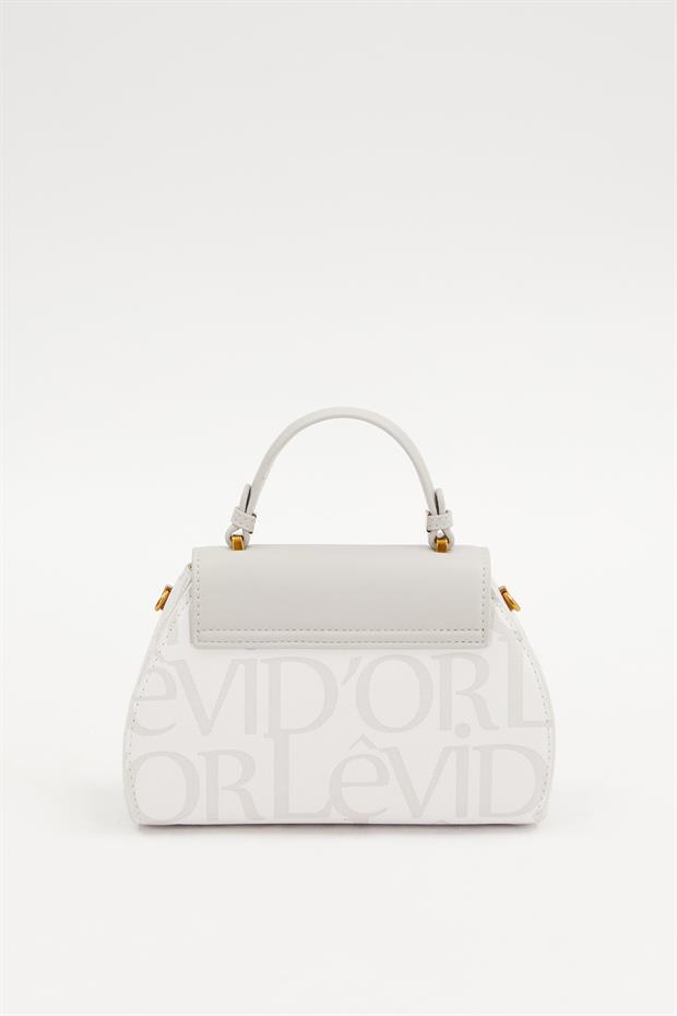 Beyaz Halka Detay El Çantası