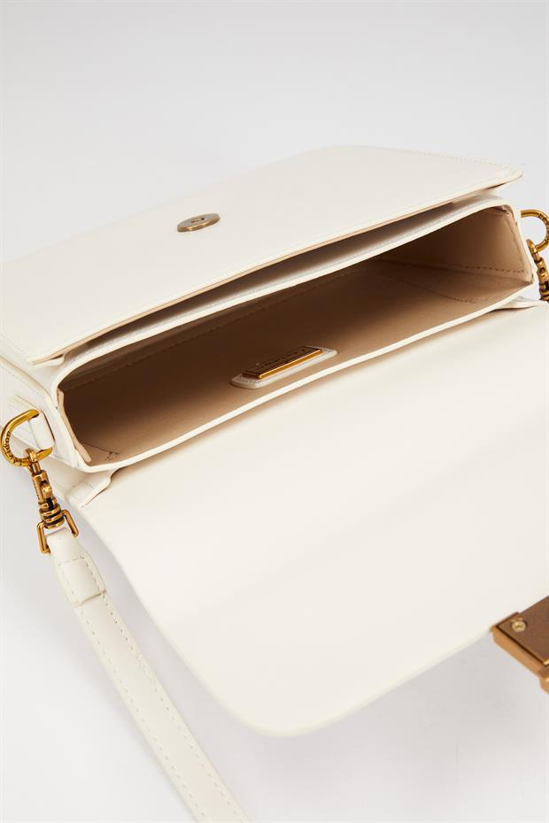 Beyaz Omuz Çantası