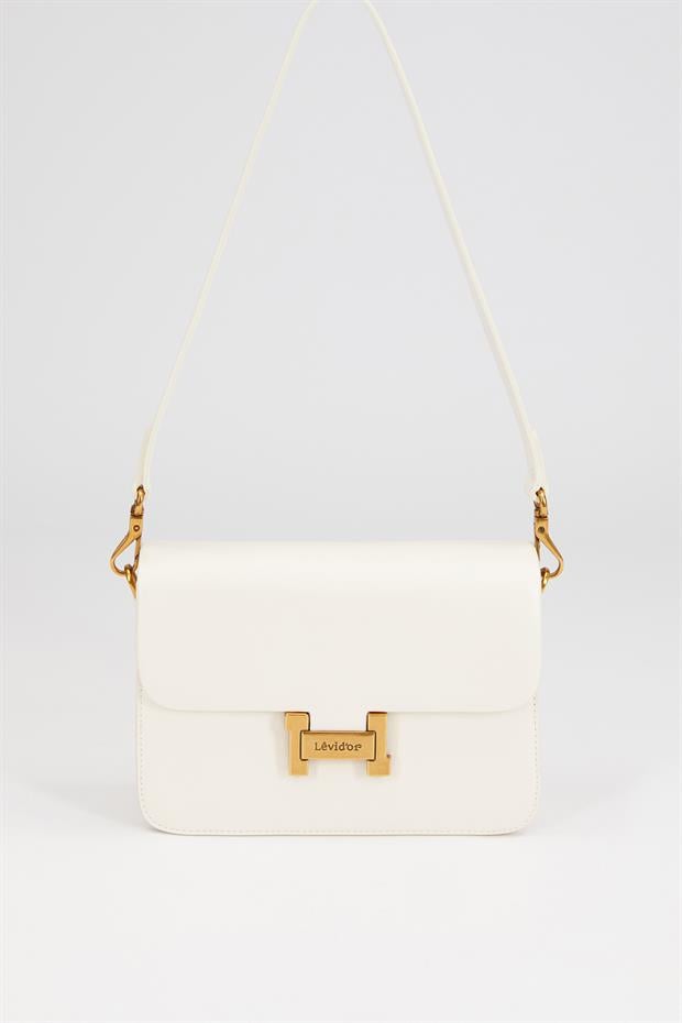 Beyaz Omuz Çantası