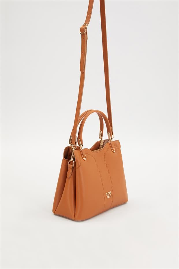 Camel Dikiş Detaylı El Çantası