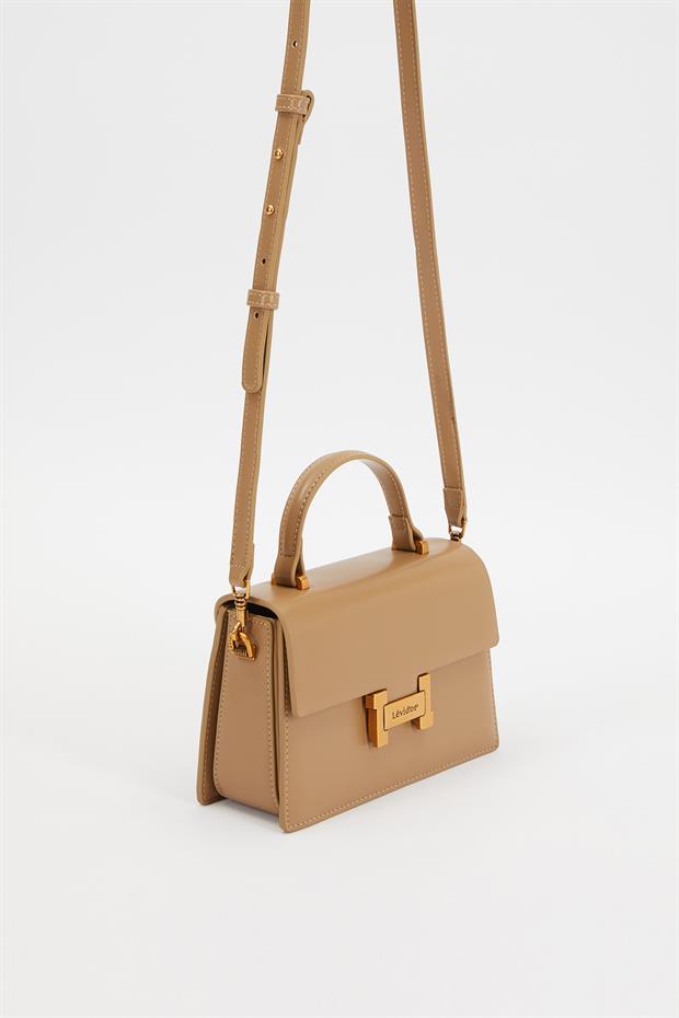 Camel Kare Tasarım El Çantası