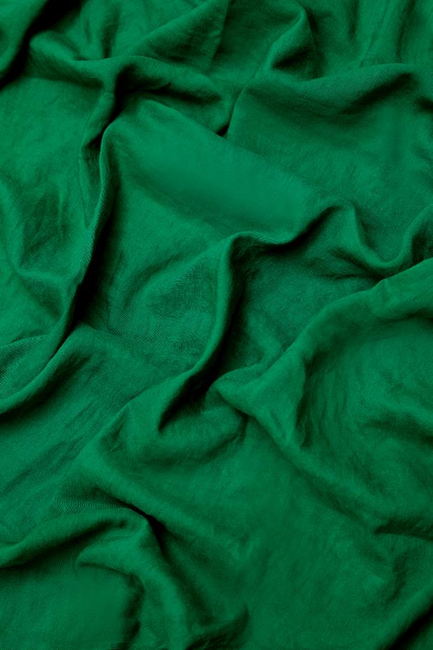 Çimen Yeşili Düz Style Şal