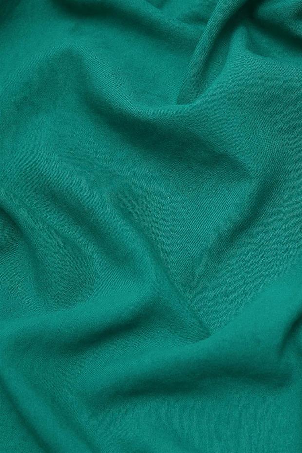 Çimen Yeşili Pamuk Cazz Kare Eşarp