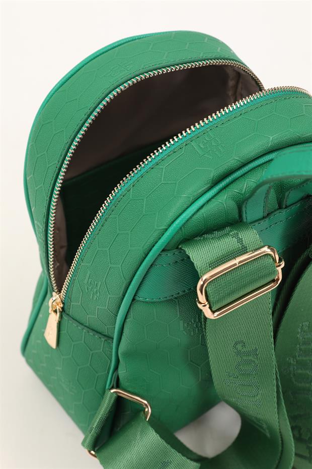 Çimen Yeşili Petek Desen Sırt Çantası