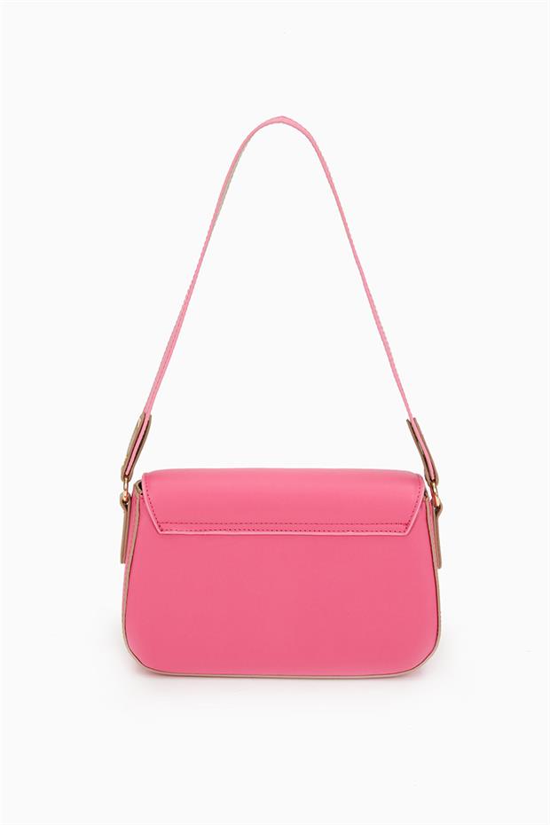 Fuşya Ayarlanabilir Askılı Omuz Çantası