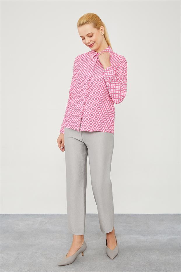 Fuşya BLUZ KISA BLUZ