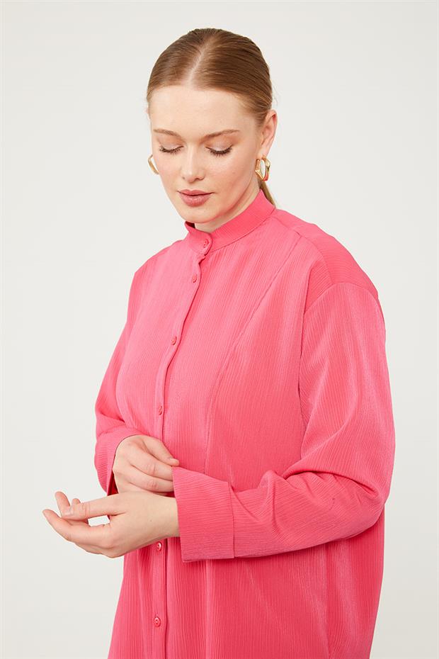 Fuşya Hakim Yaka Piliseli İkili Takım