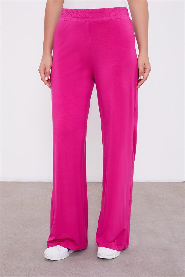 Fuşya Şifon Volanlı Spor Takım