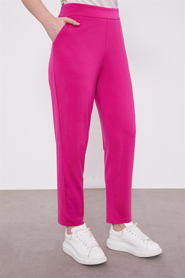 Fuşya Yanları İp Bağlamalı Spor Takım