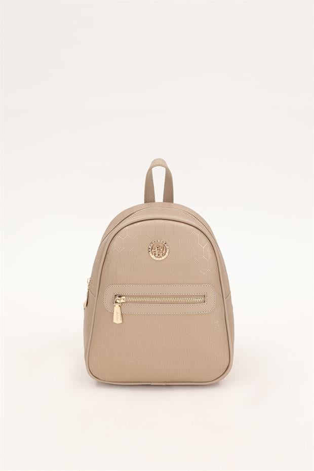 Gold Petek Desen Sırt Çantası