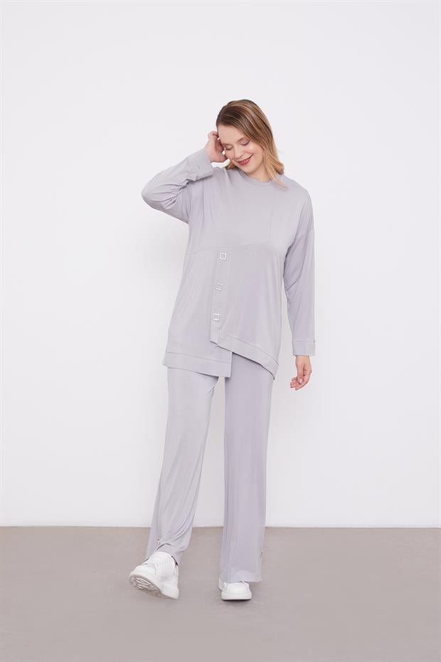 Gri Asimetrik Kesim İkili Takım