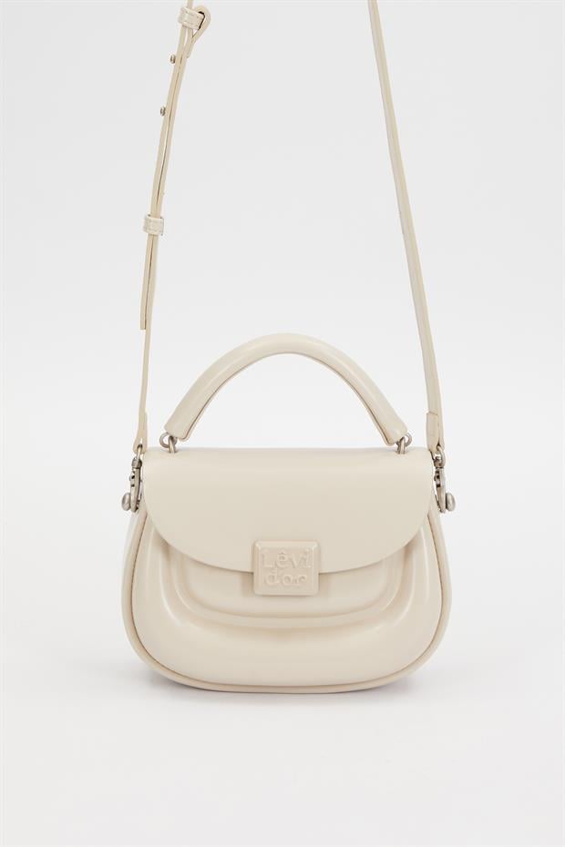 Gri Kalp Akseuarlı El Çantası