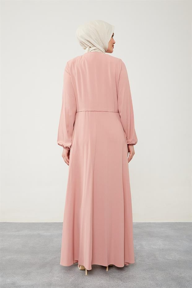 Gül Geniş Etekli Ferace