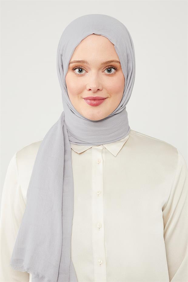 Gümüş Düz Hawai Şal