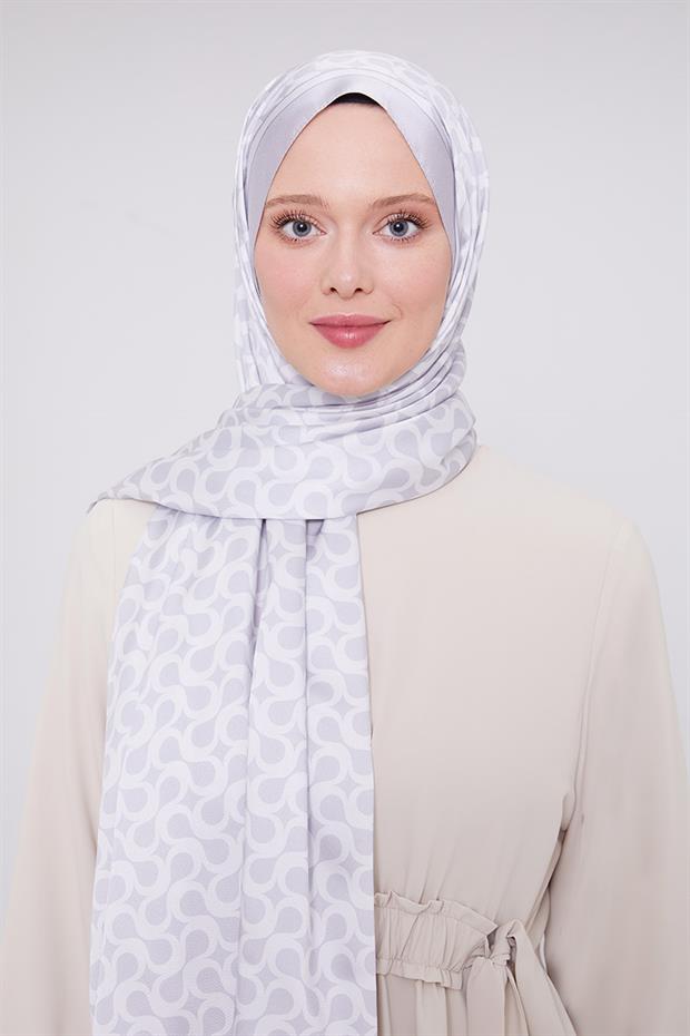 Gümüş S Desen Angel Şal