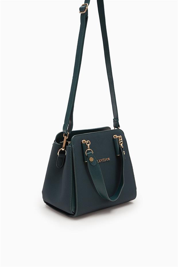 Haki Kumaş Görünümlü El Çantası