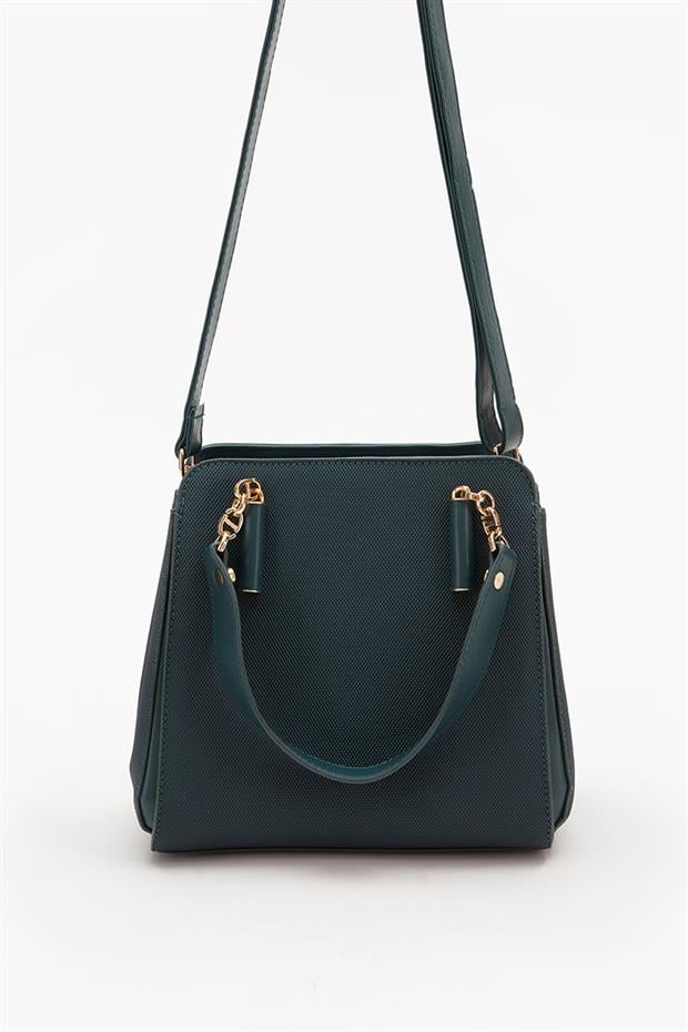 Haki Kumaş Görünümlü El Çantası