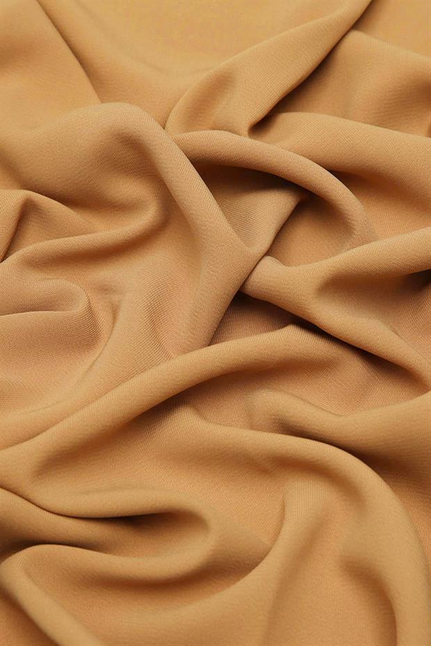 Hardal Düz Medine İpeği Şal