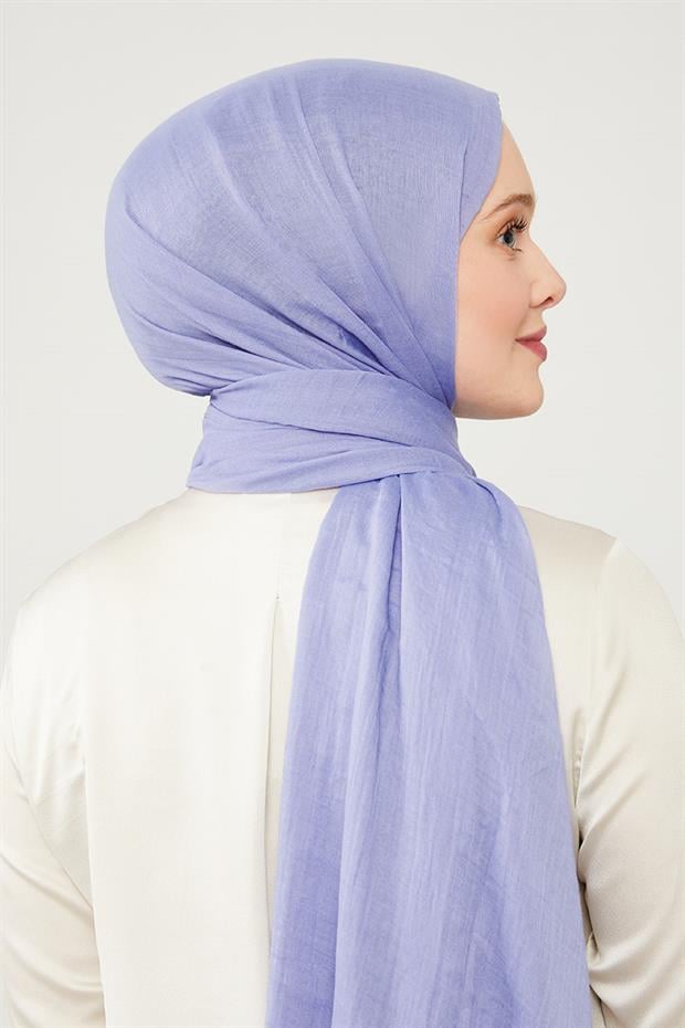 Koyu Lila Düz Hawai Şal