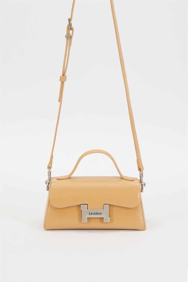 Kahve Gizli Cep Detaylı Omuz Çantası