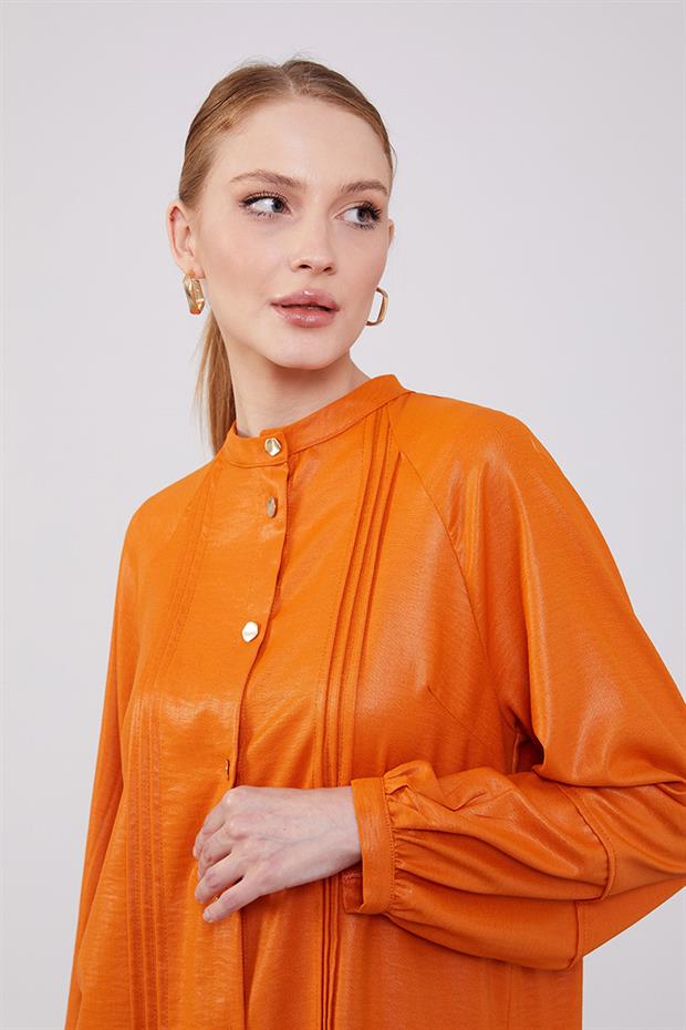 Kiremit Bisiklet Yaka Airobin Kumaş İkili Takım