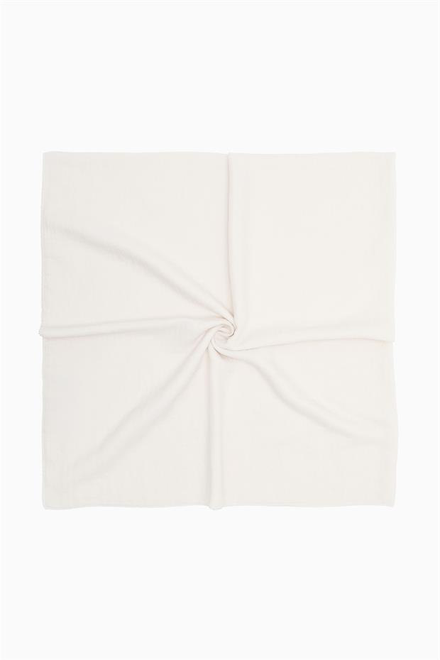 Kırık Beyaz Lux Pamuk Cazz Eşarp