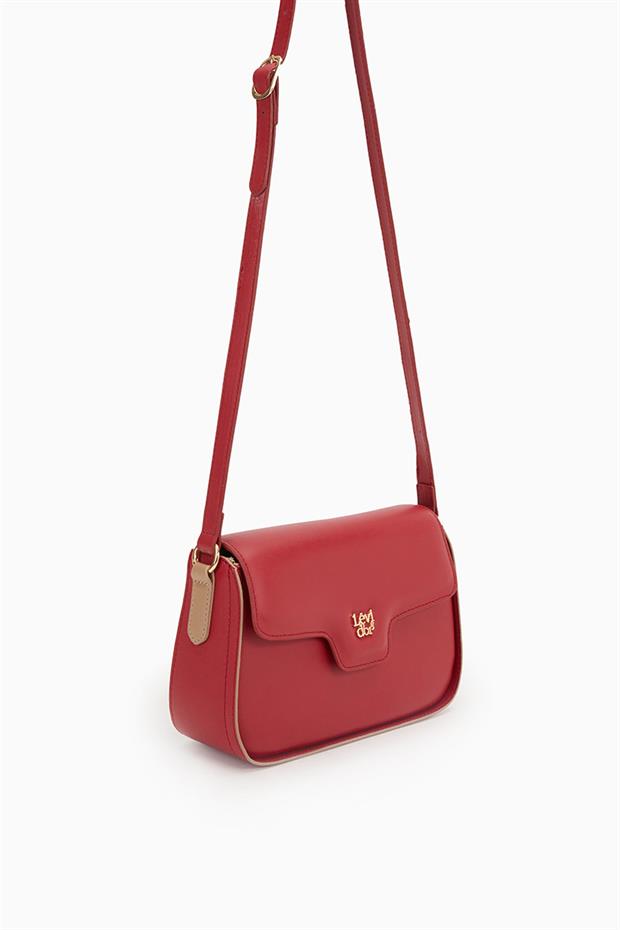 Kırmızı Ayarlanabilir Askılı Omuz Çantası