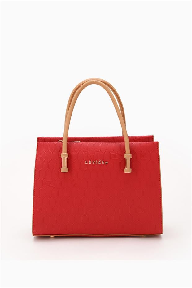 Kırmızı Çıkarılabilir Askılı El Çantası