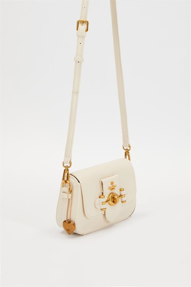Krem Çevirme Kilit Omuz Çantası