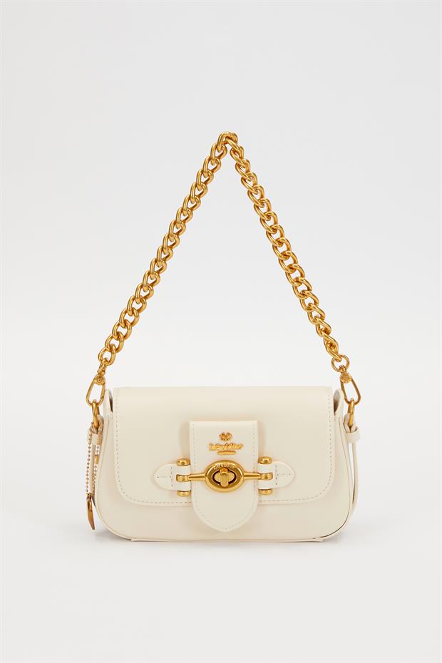 Krem Çevirme Kilit Omuz Çantası