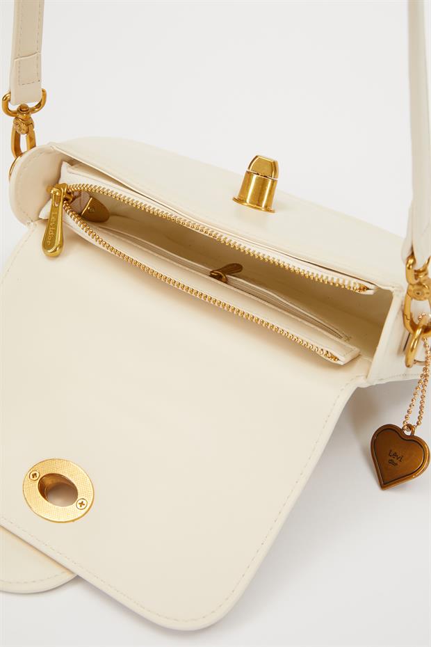 Krem Çevirme Kilit Omuz Çantası