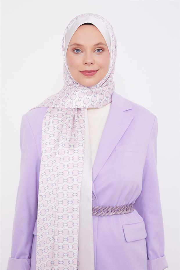 Krem Elips Desen Angel Şal