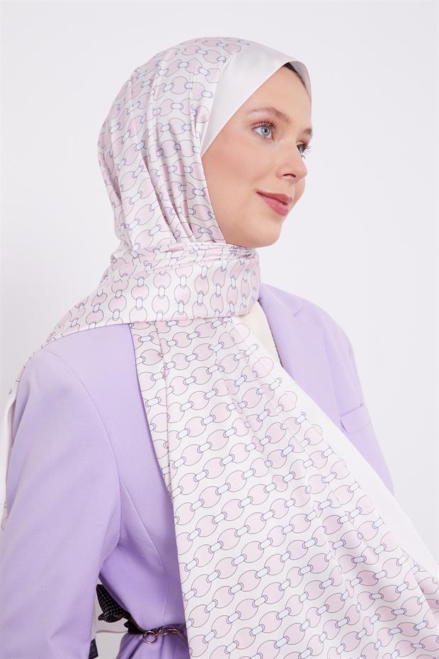 Krem Elips Desen Angel Şal