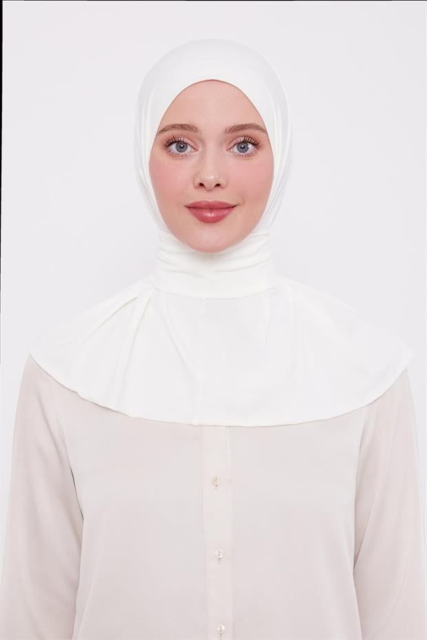 Krem Pratik Spor Çıtçıt Şal Bone