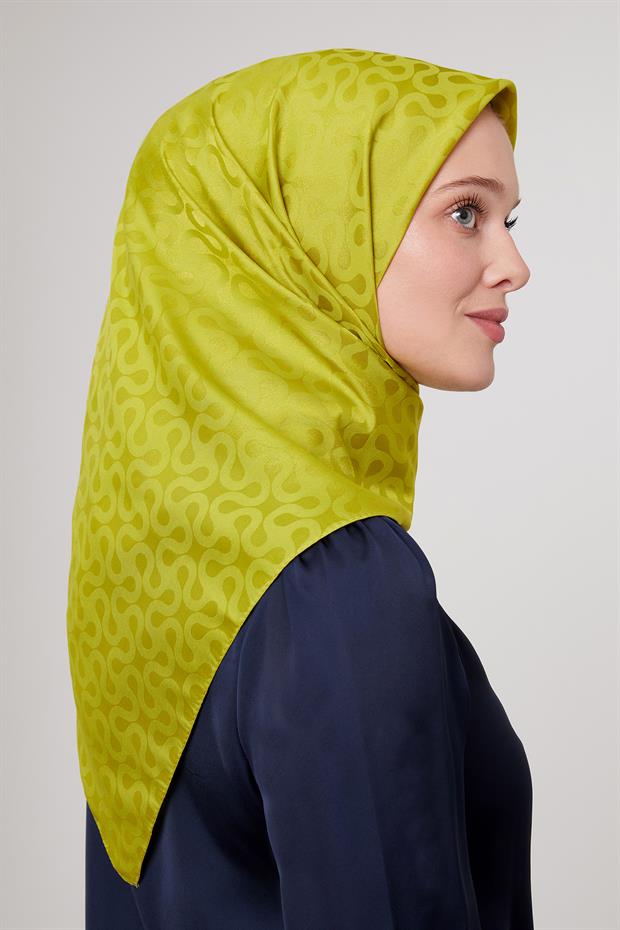 Misket Limon S Desen Krstal Jakar Eşarp