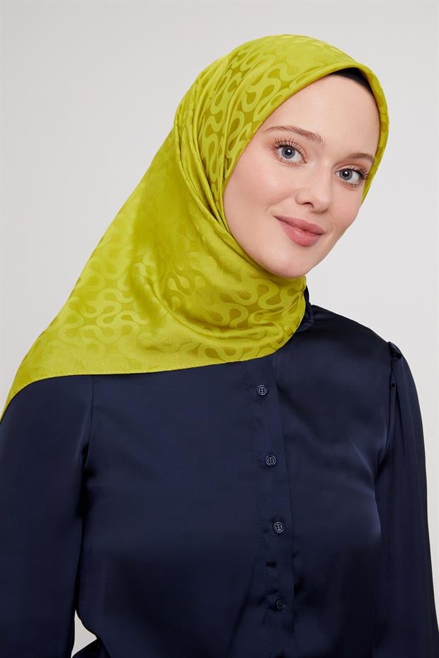 Misket Limon S Desen Krstal Jakar Eşarp