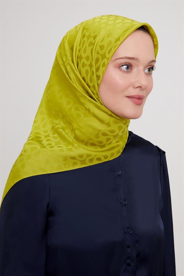 Misket Limon S Desen Krstal Jakar Eşarp